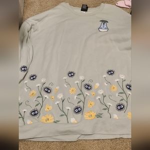 Totoro embroidered sweater